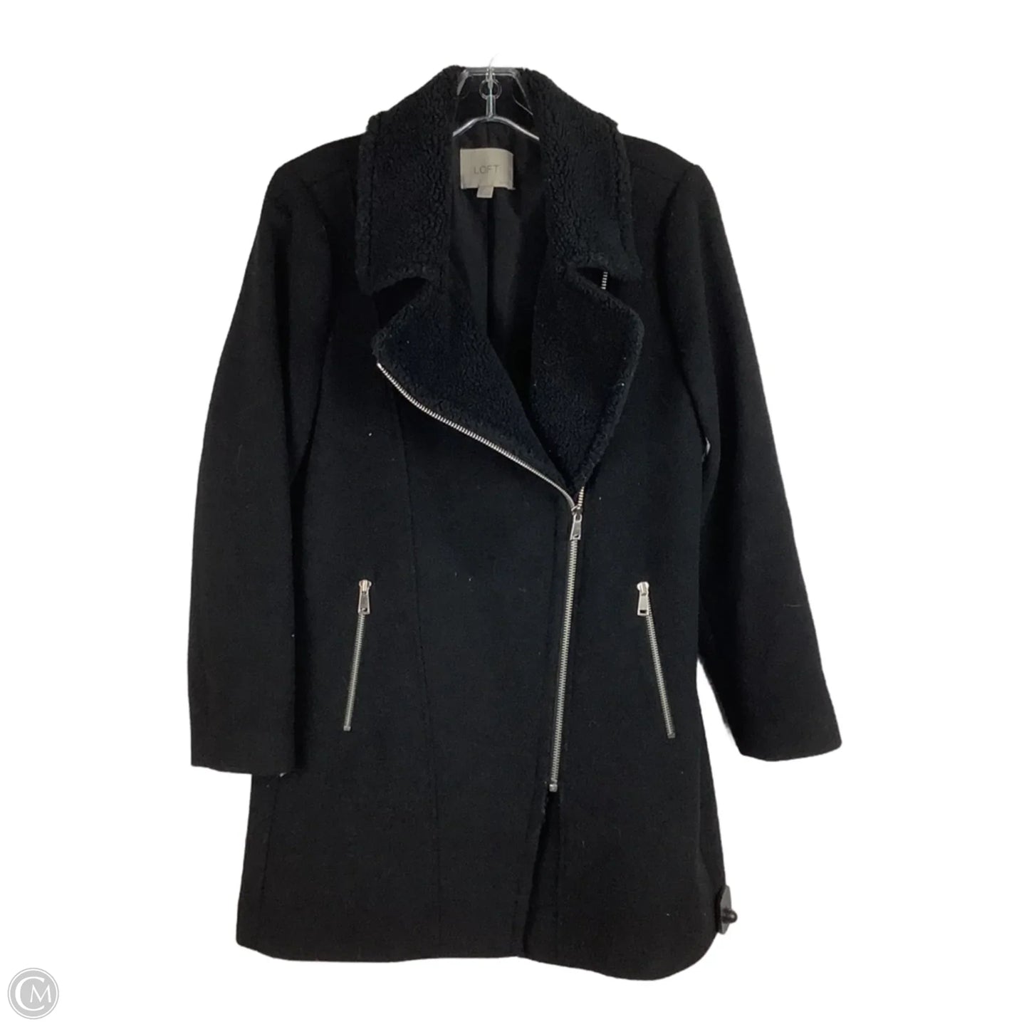 Coat Peacoat By Loft In Black, Size: S PETITE