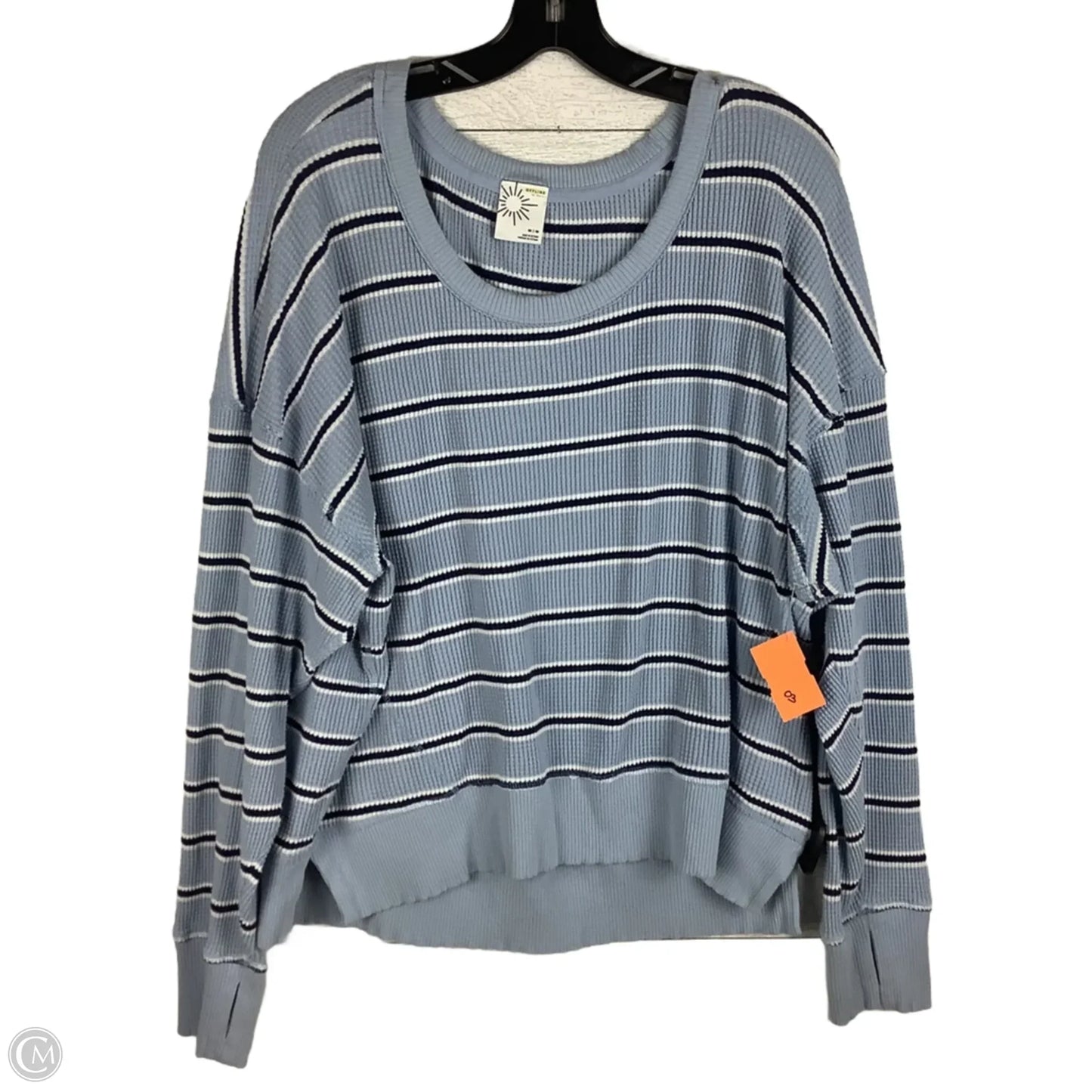 Top Long Sleeve By Offline By Aerie In Blue, Size: M