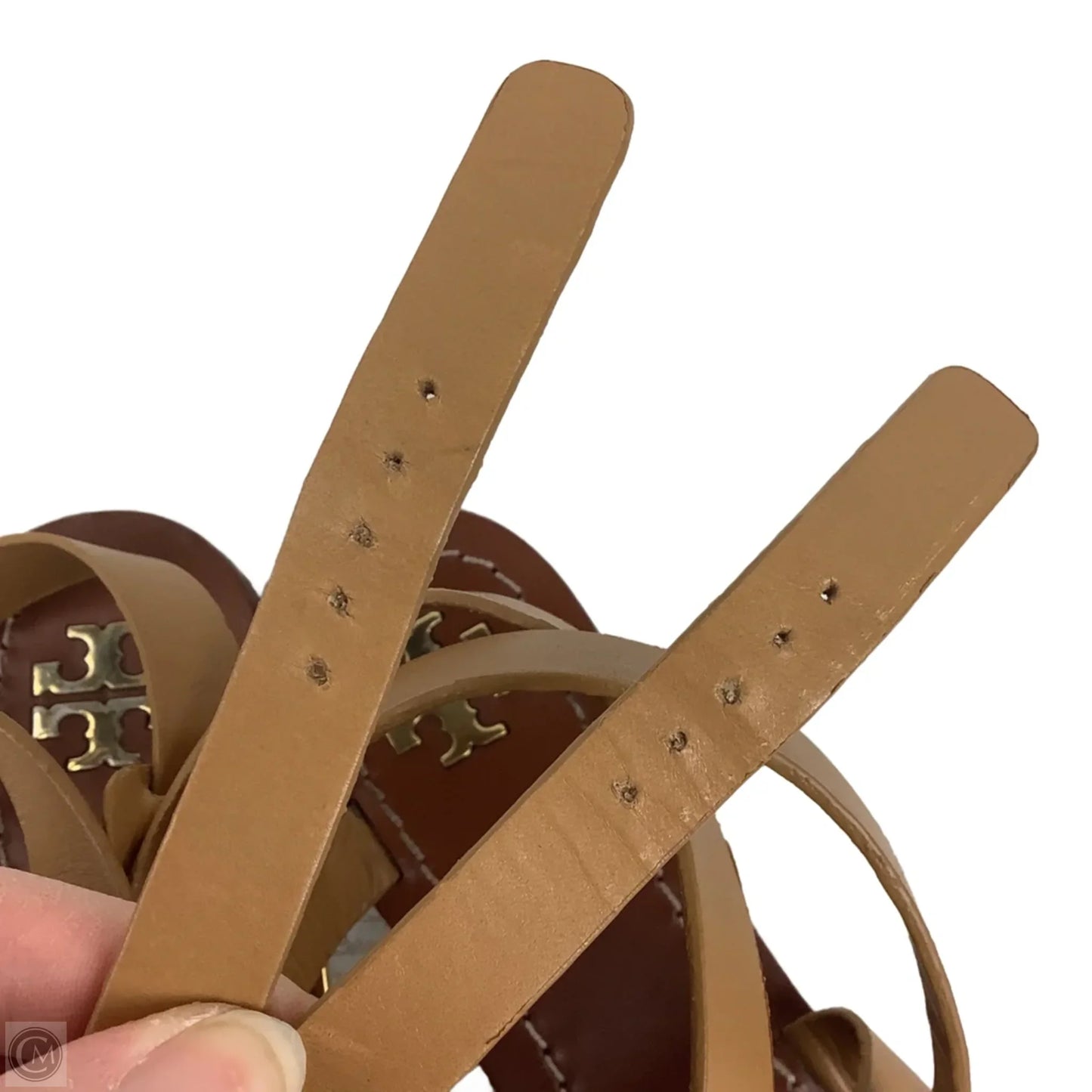 Sandals Designer By Tory Burch In Brown, Size 5