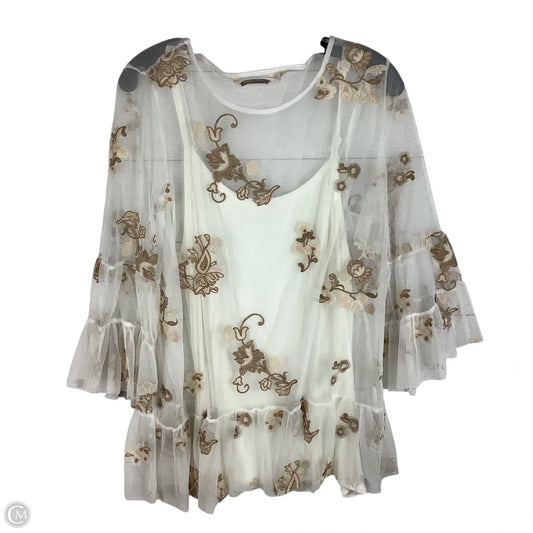 Top Long Sleeve By Soft Surroundings In White, Size: Xl