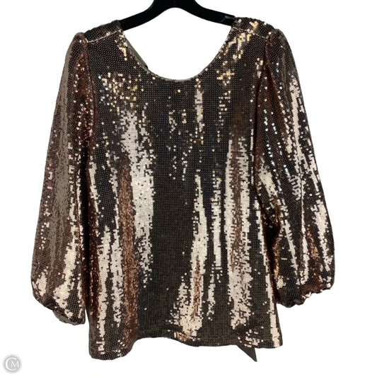 Top Long Sleeve By Crown And Ivy In Gold, Size: Xl