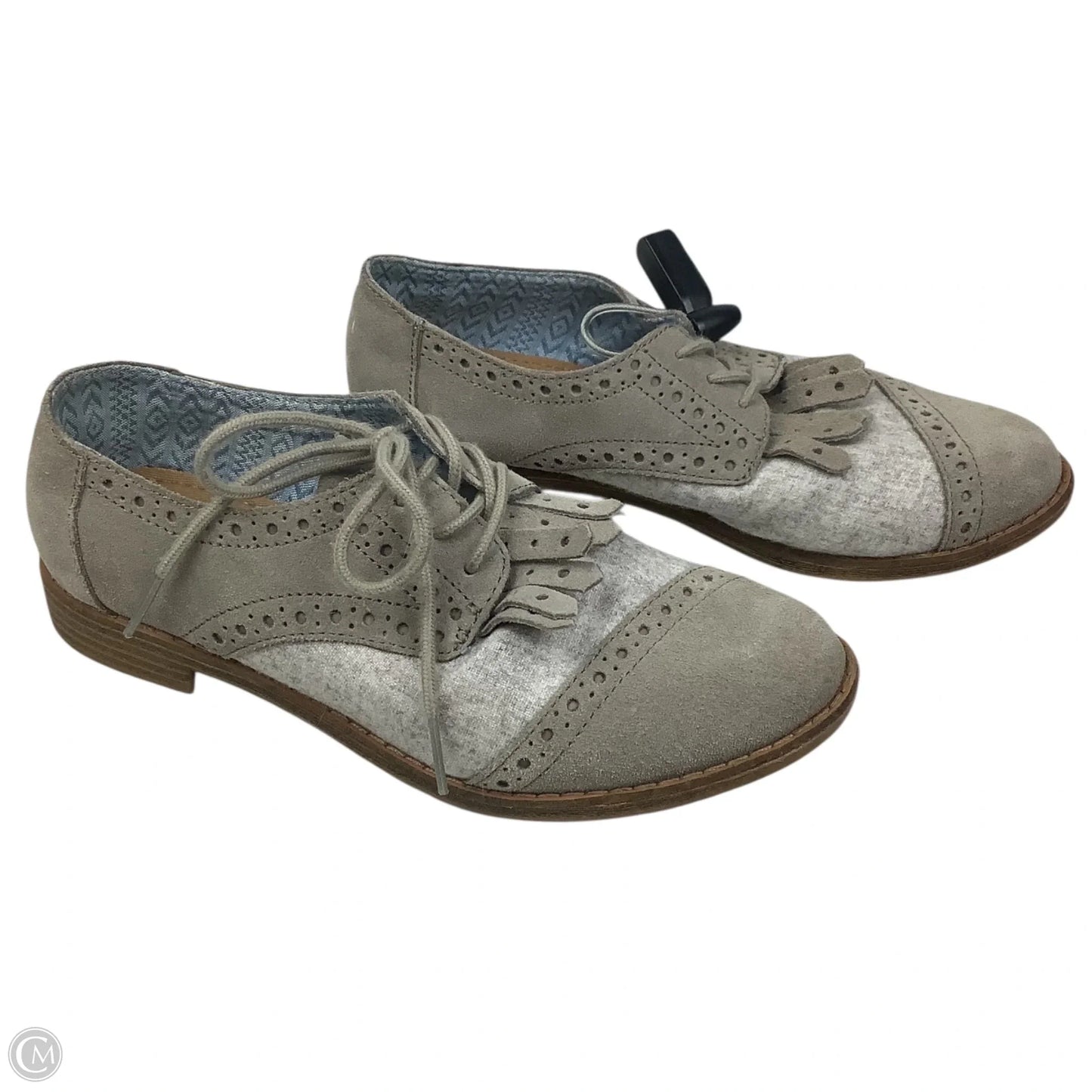 Shoes Flats By Toms In Taupe, Size: 7