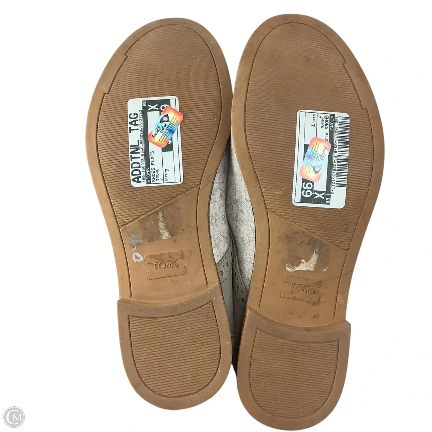 Shoes Flats By Toms In Taupe, Size: 7