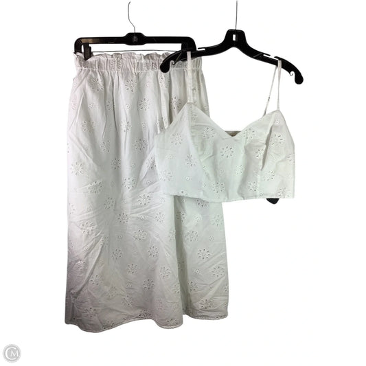 Top 2pc Sleeveless By Universal Thread In White, Size: Xxl