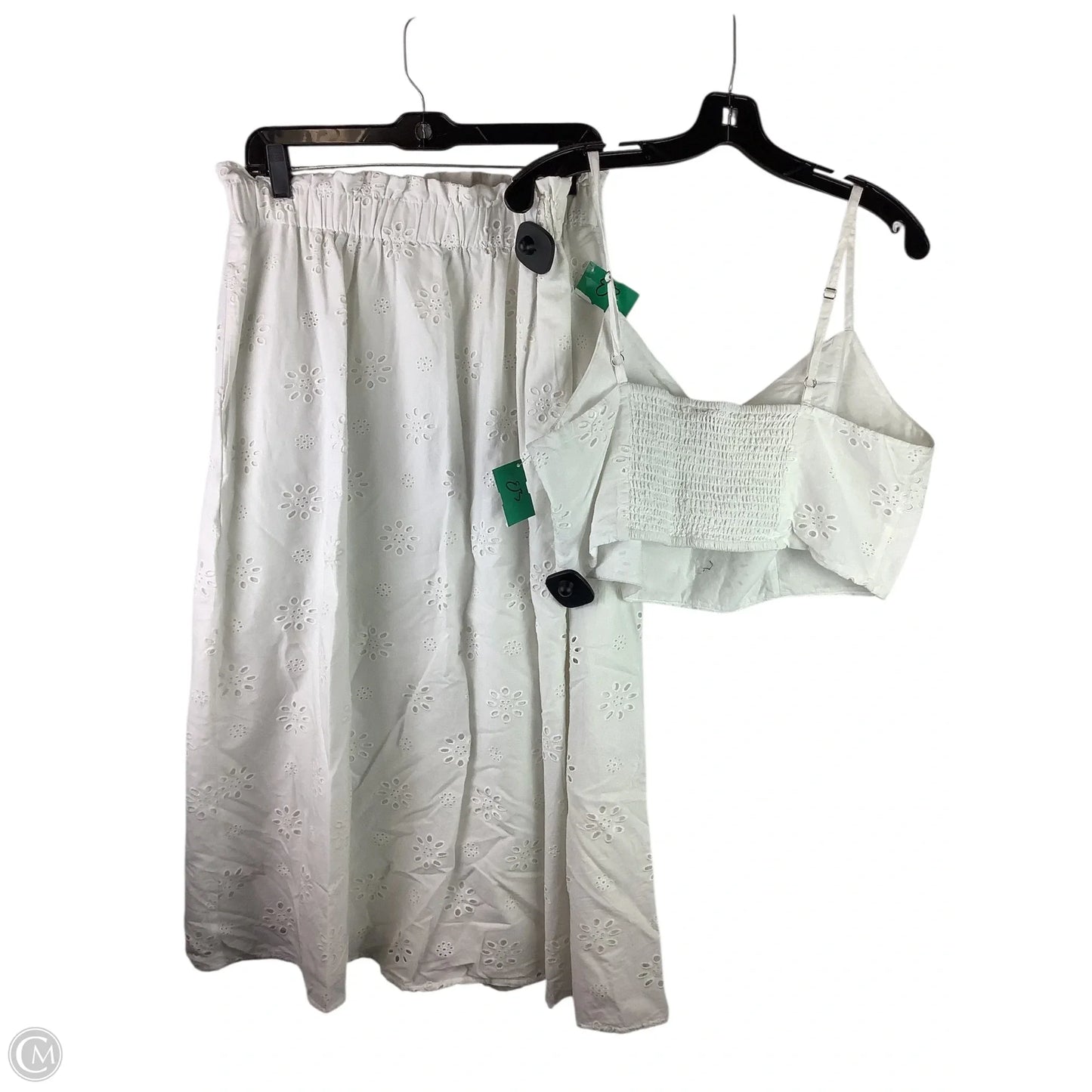 Top 2pc Sleeveless By Universal Thread In White, Size: Xxl