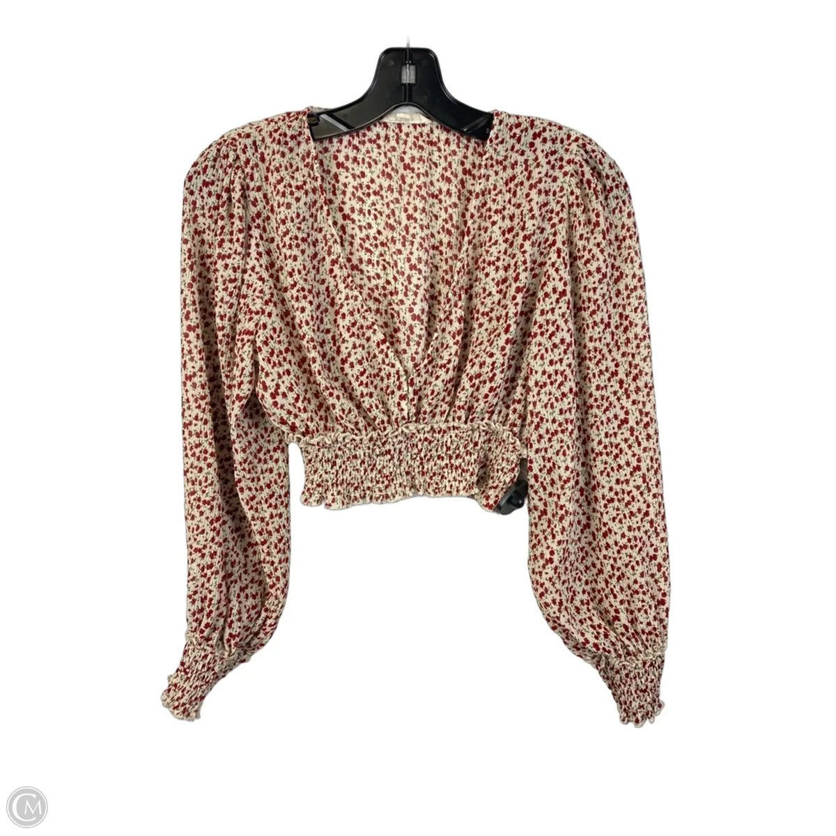 Top Long Sleeve By Mable In Red, Size: S