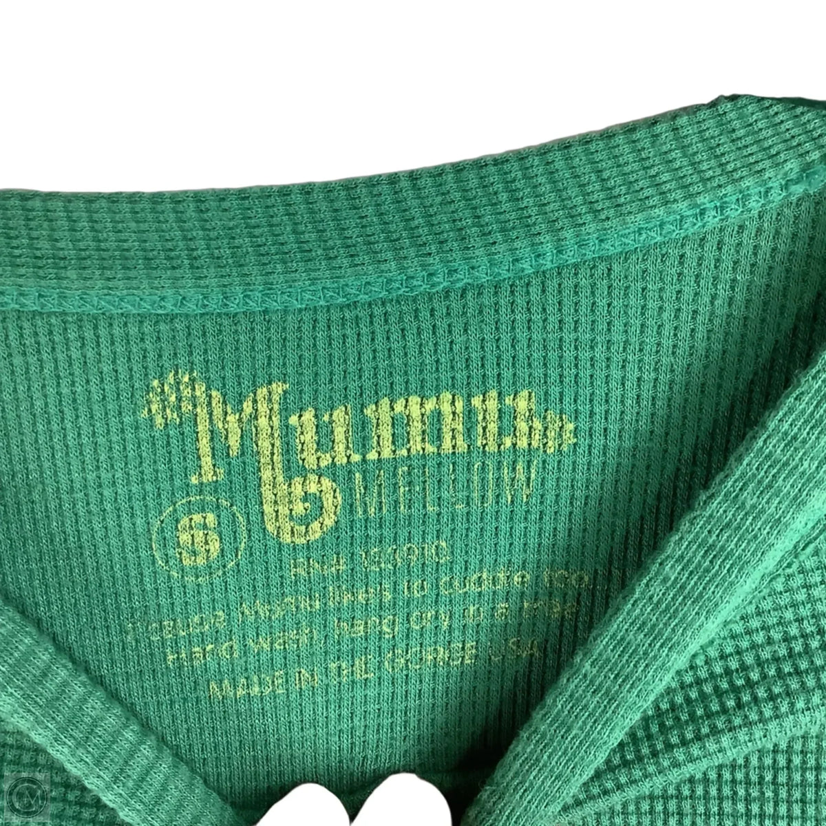Top Long Sleeve By Mumu In Green, Size: S