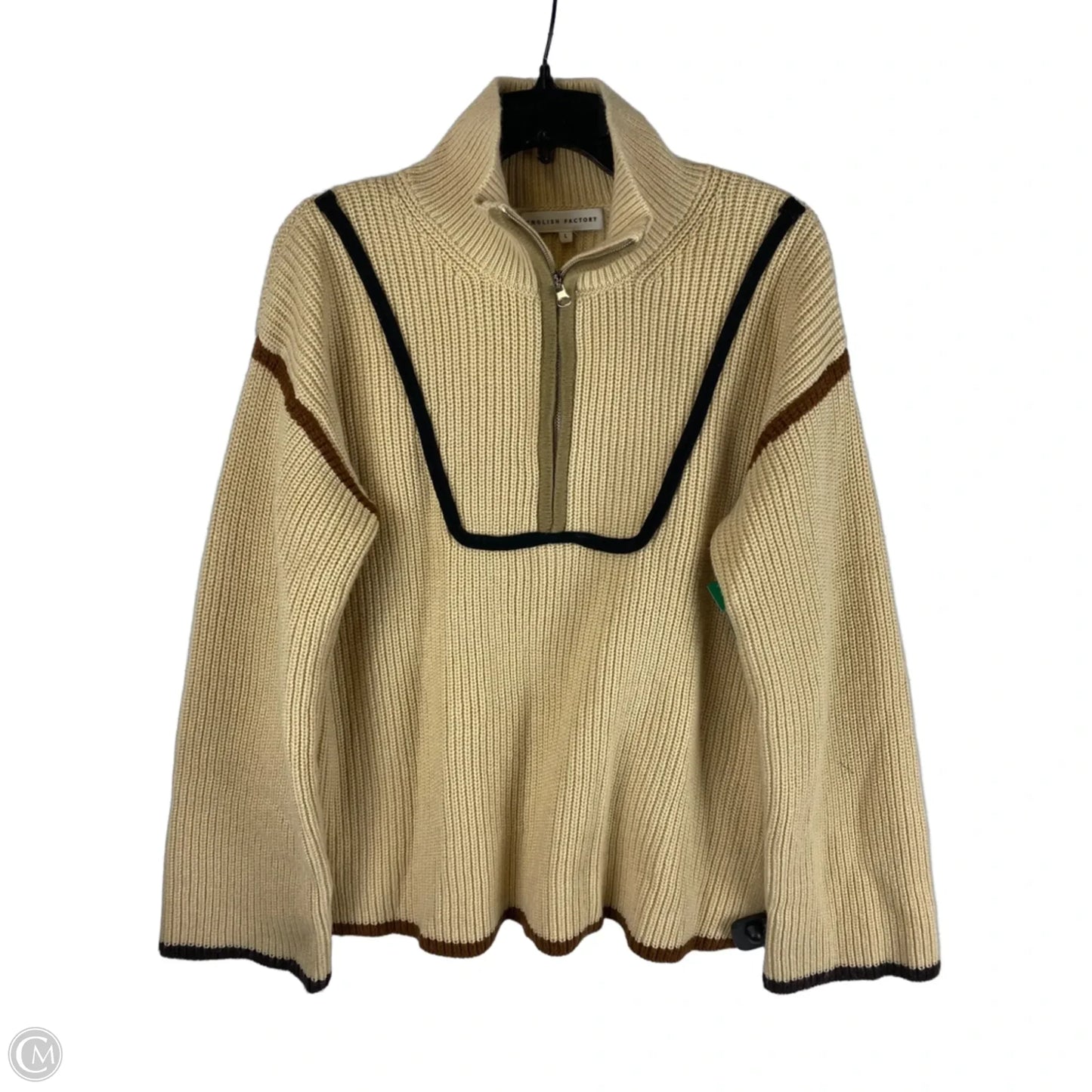 Sweater By English Factory In Tan, Size: L