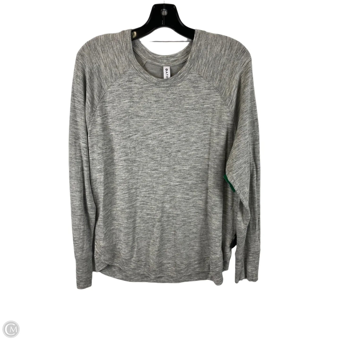 Top Long Sleeve By Athleta In Grey, Size: L