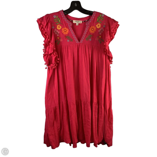 Dress Casual Short By Umgee In Pink, Size: Xl