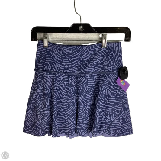 Athletic Skort By Athleta In Blue, Size: Xxs