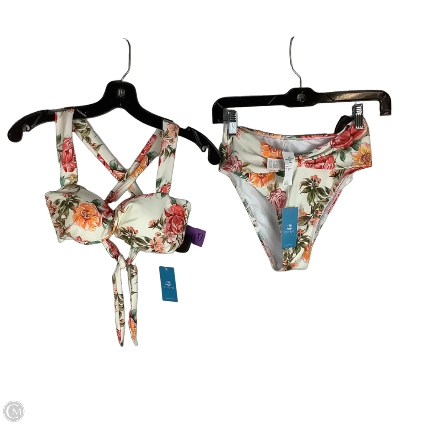 Swimsuit 2pc By Cupshe In Floral Print, Size: Xs