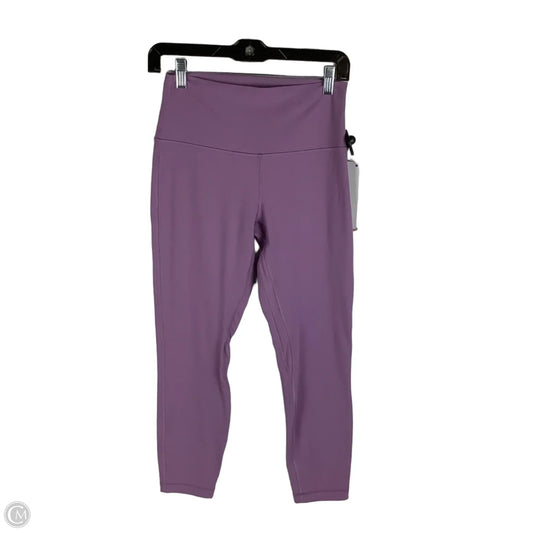 Athletic Leggings By Lululemon In Purple, Size: 8