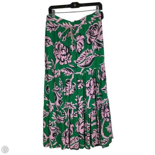 Skirt Maxi By Philosophy In Green & Pink, Size: Xl