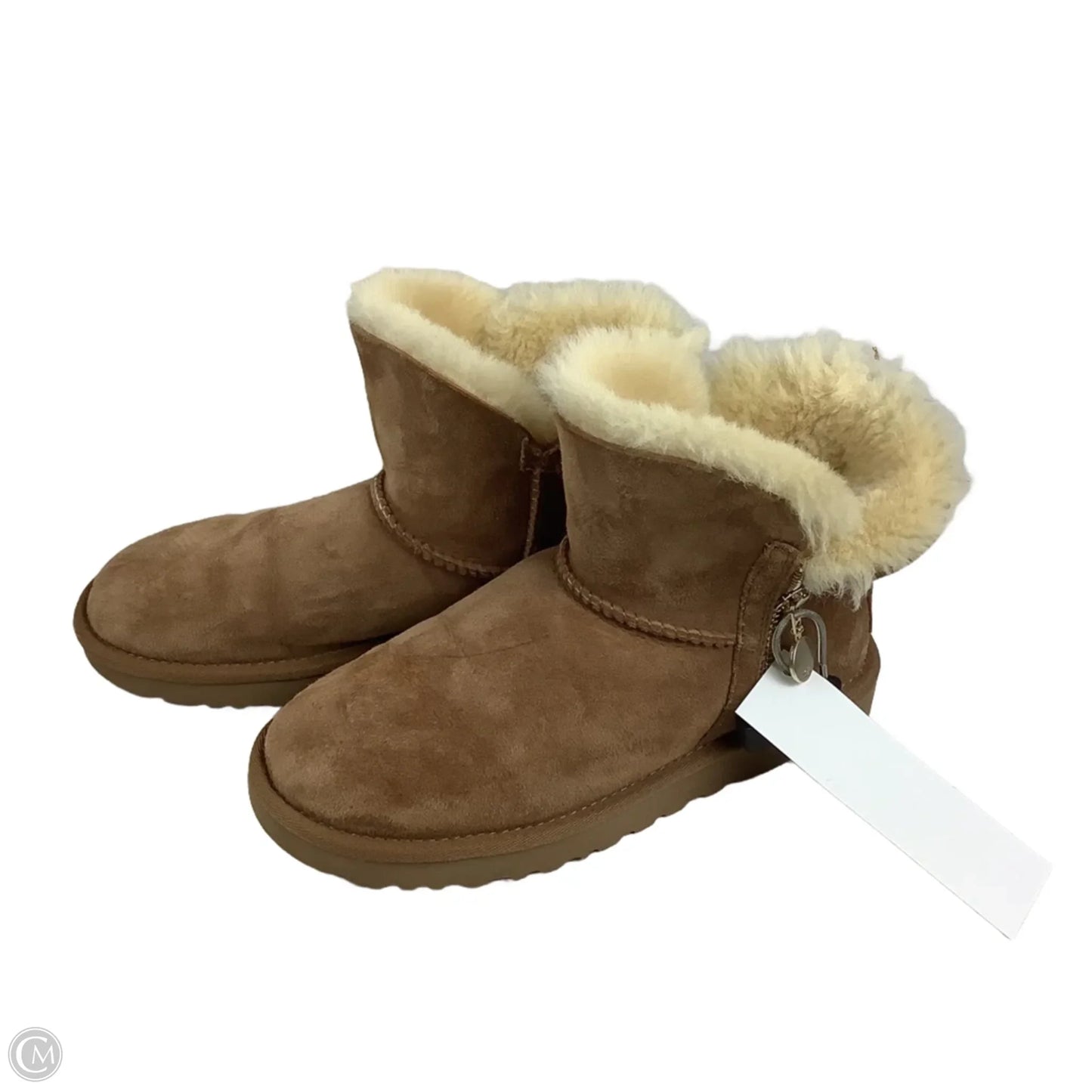 Boots Designer By Ugg In Brown, Size: 6