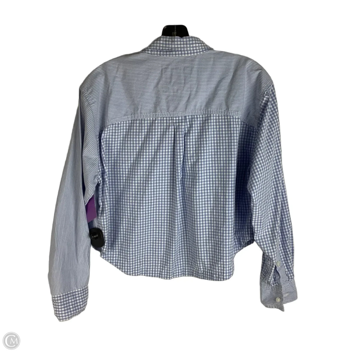Top Short Sleeve By American Eagle In Striped Pattern, Size: S
