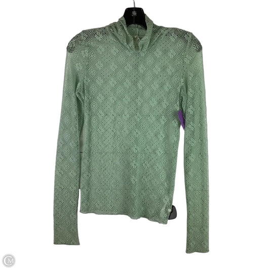 Top Long Sleeve By Cmc In Green, Size: S