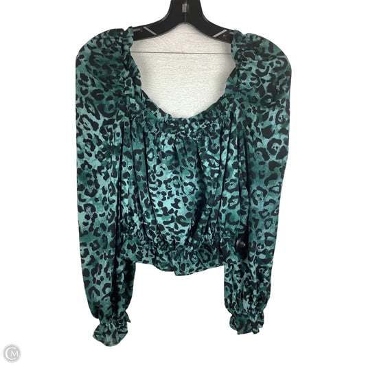 Top Long Sleeve By Buddy Love In Animal Print, Size: S