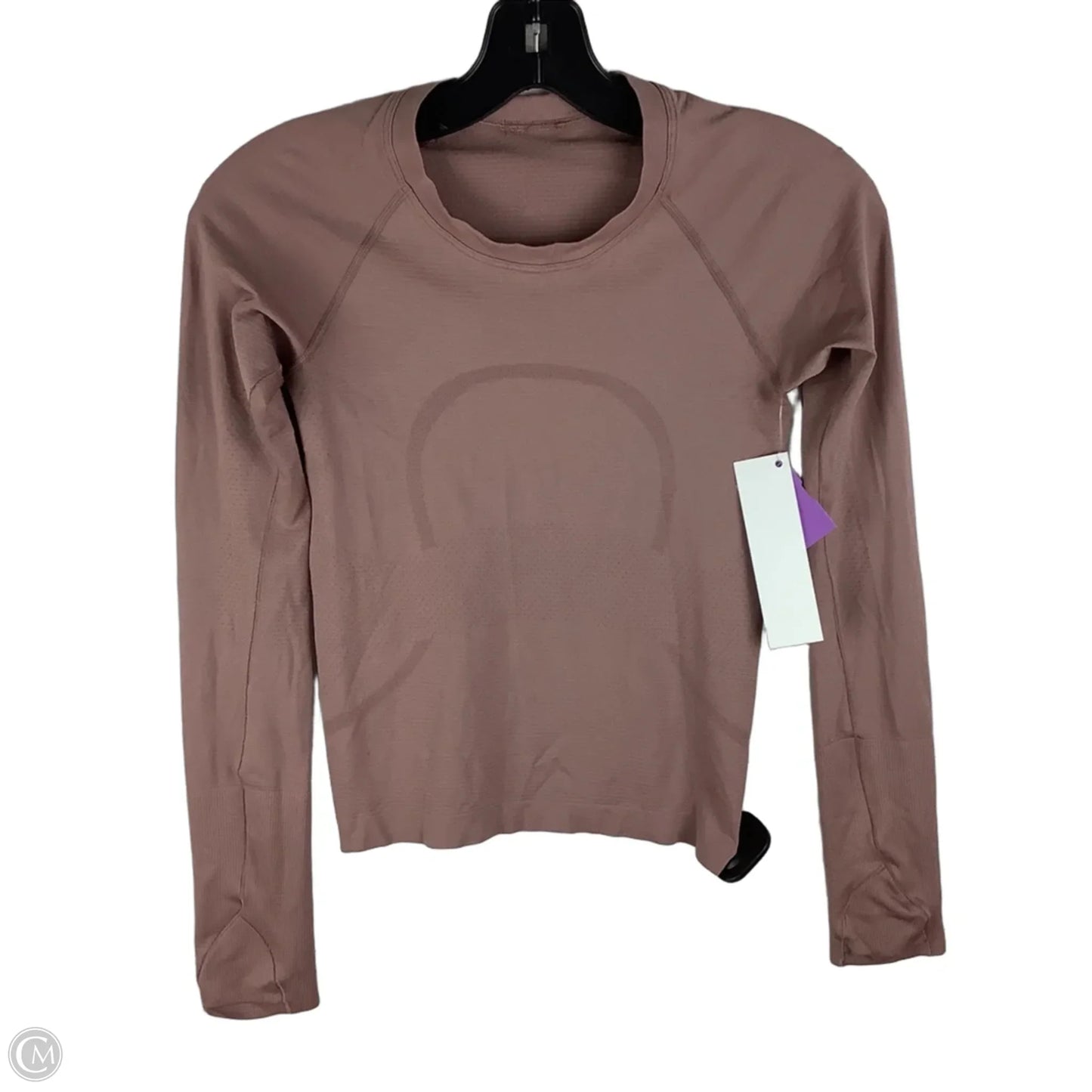Top Long Sleeve By Lululemon In Taupe, Size: 2