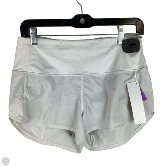 Athletic Shorts By Lululemon In White, Size: 6