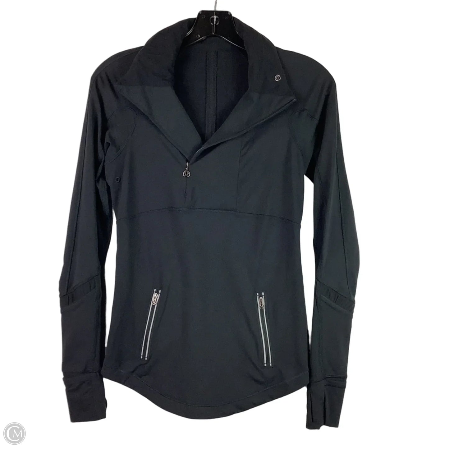 Athletic Jacket By Lululemon In Black, Size: 4
