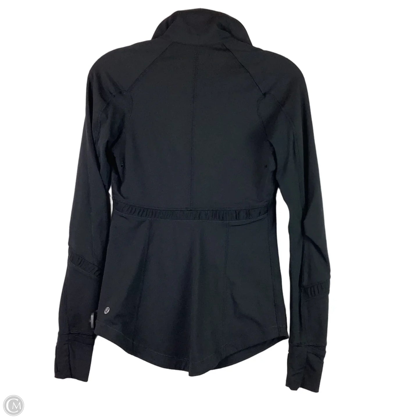 Athletic Jacket By Lululemon In Black, Size: 4