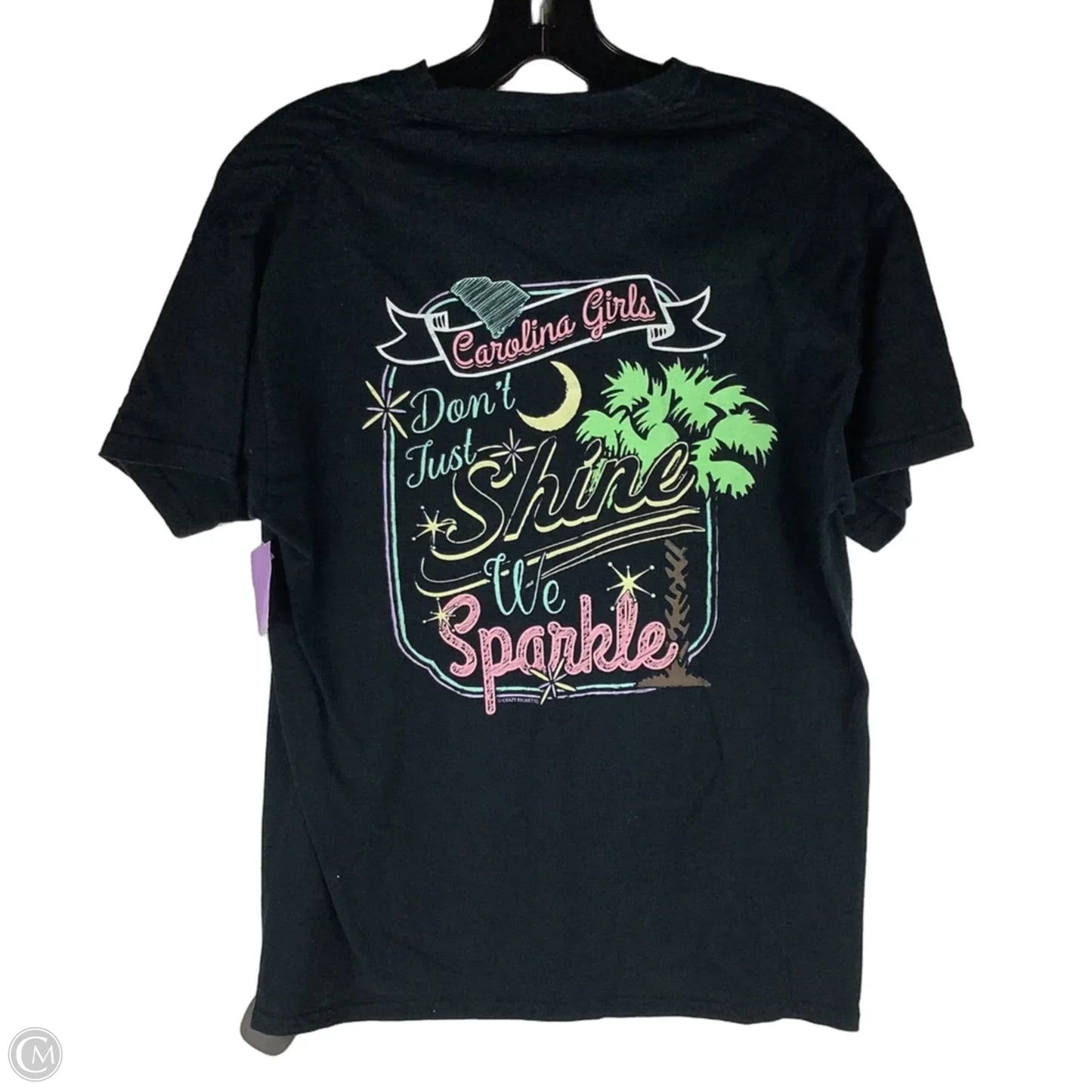 Top Short Sleeve By Gildan In Black, Size: M, first picture is back of shirt
