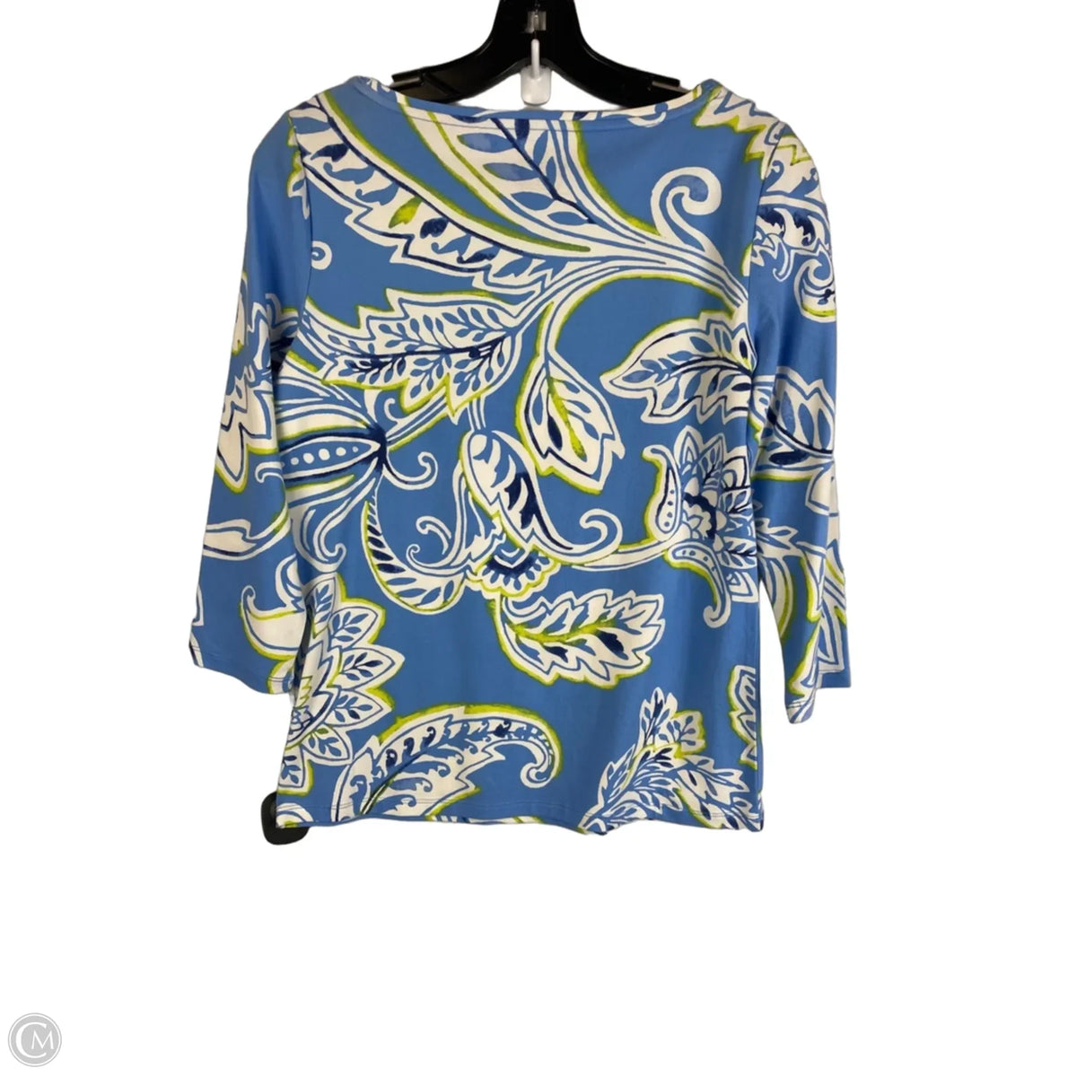 Top 3/4 Sleeve By Talbots In Blue, Size: Sp