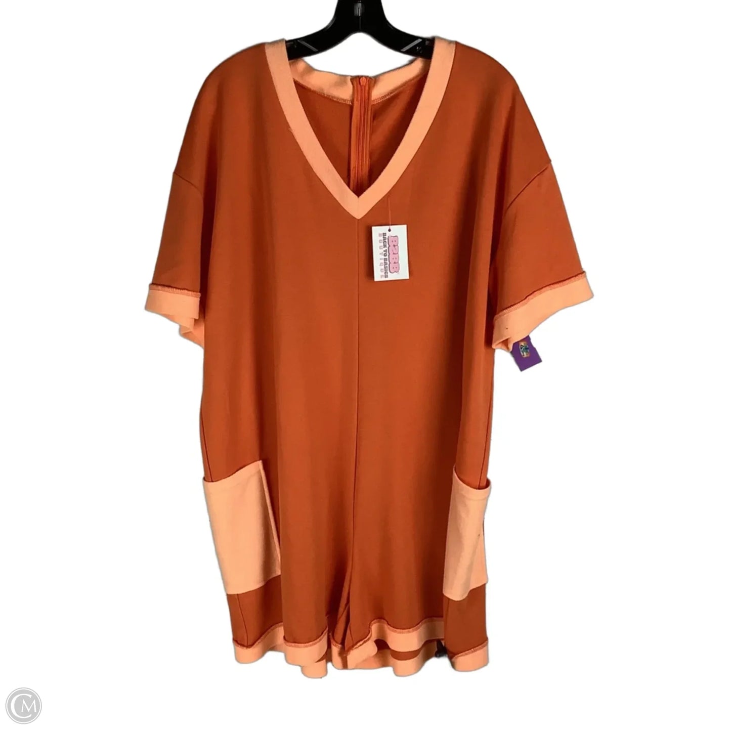 Romper By Cmc In Orange, Size: Xl