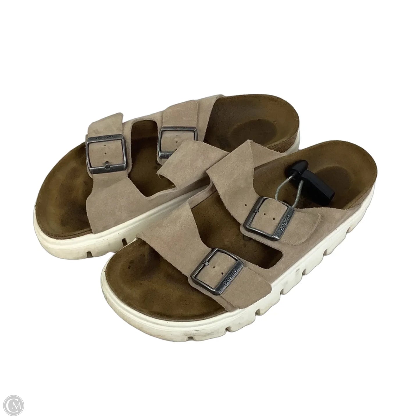 Sandals Flats By Cmc In Tan, Size: 7 (38)