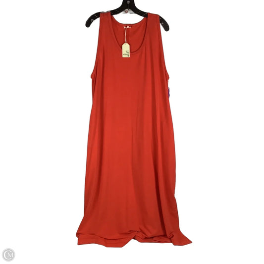 Dress Casual Maxi By Jodifl In Orange, Size: L