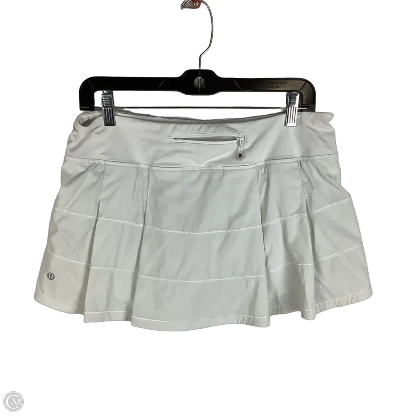 Athletic Skirt By Lululemon In White, Size: 8