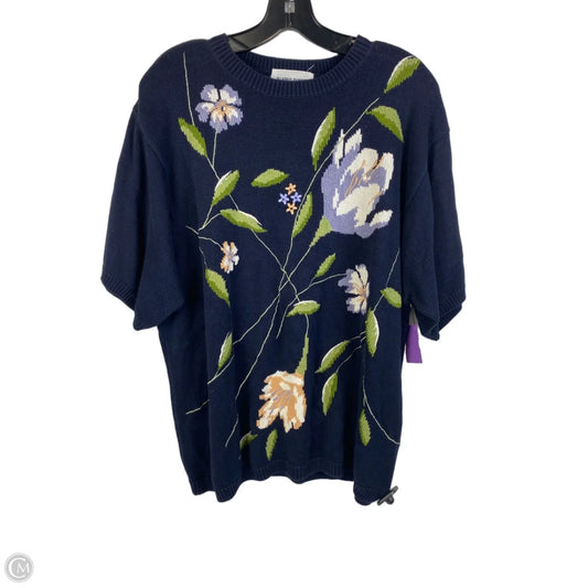 Top Short Sleeve By Alfred Dunner In Floral Print, Size: Xl
