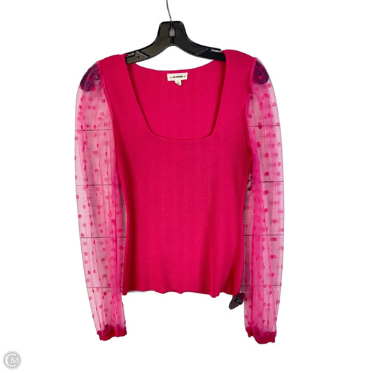 Top Long Sleeve By Ee Some In Pink, Size: S
