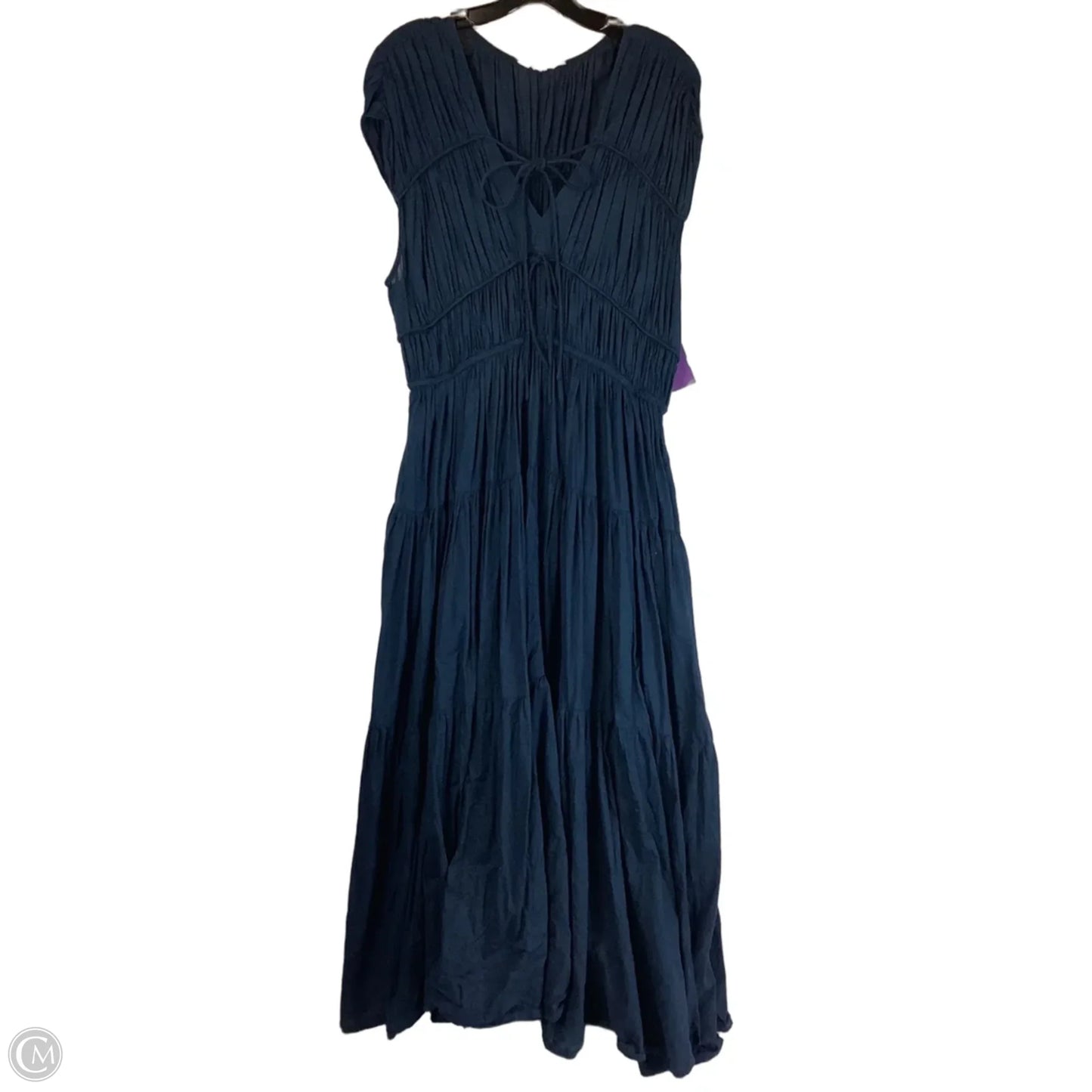 Dress Casual Maxi By Lucky Brand In Navy, Size: L