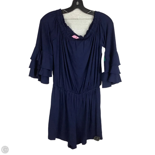 Romper Designer By Lilly Pulitzer In Navy, Size: S