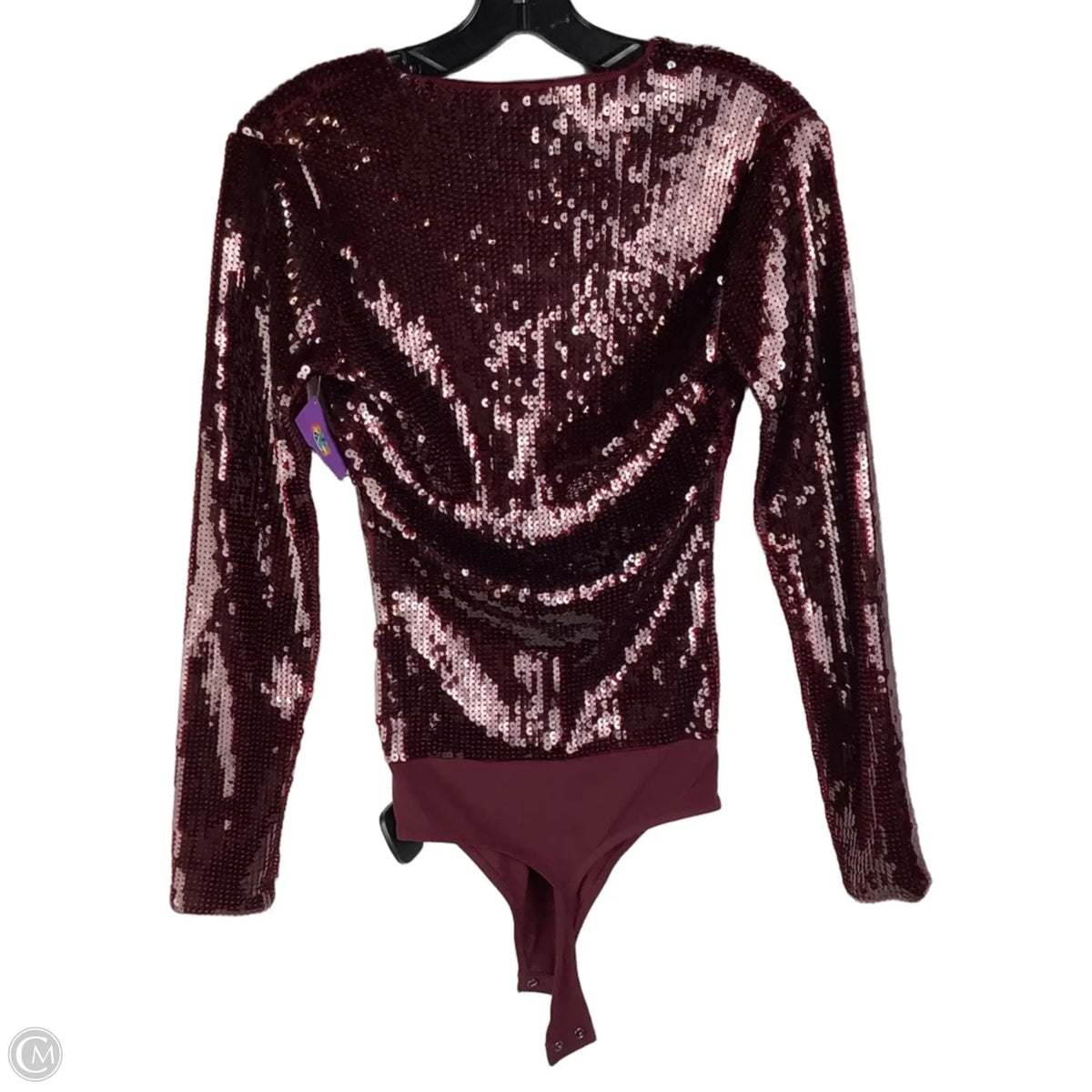 Bodysuit By Express In Maroon, Size: S