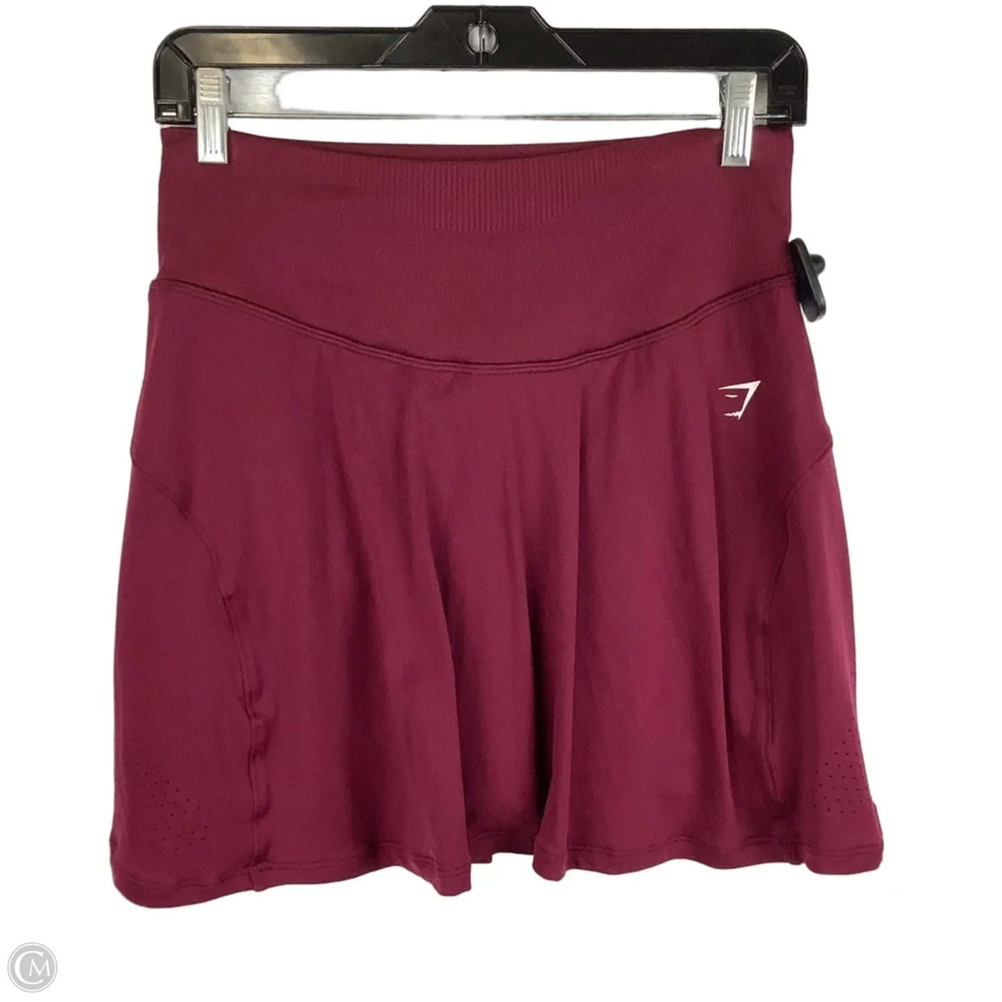 Athletic Skort By Gym Shark In Maroon, Size: L