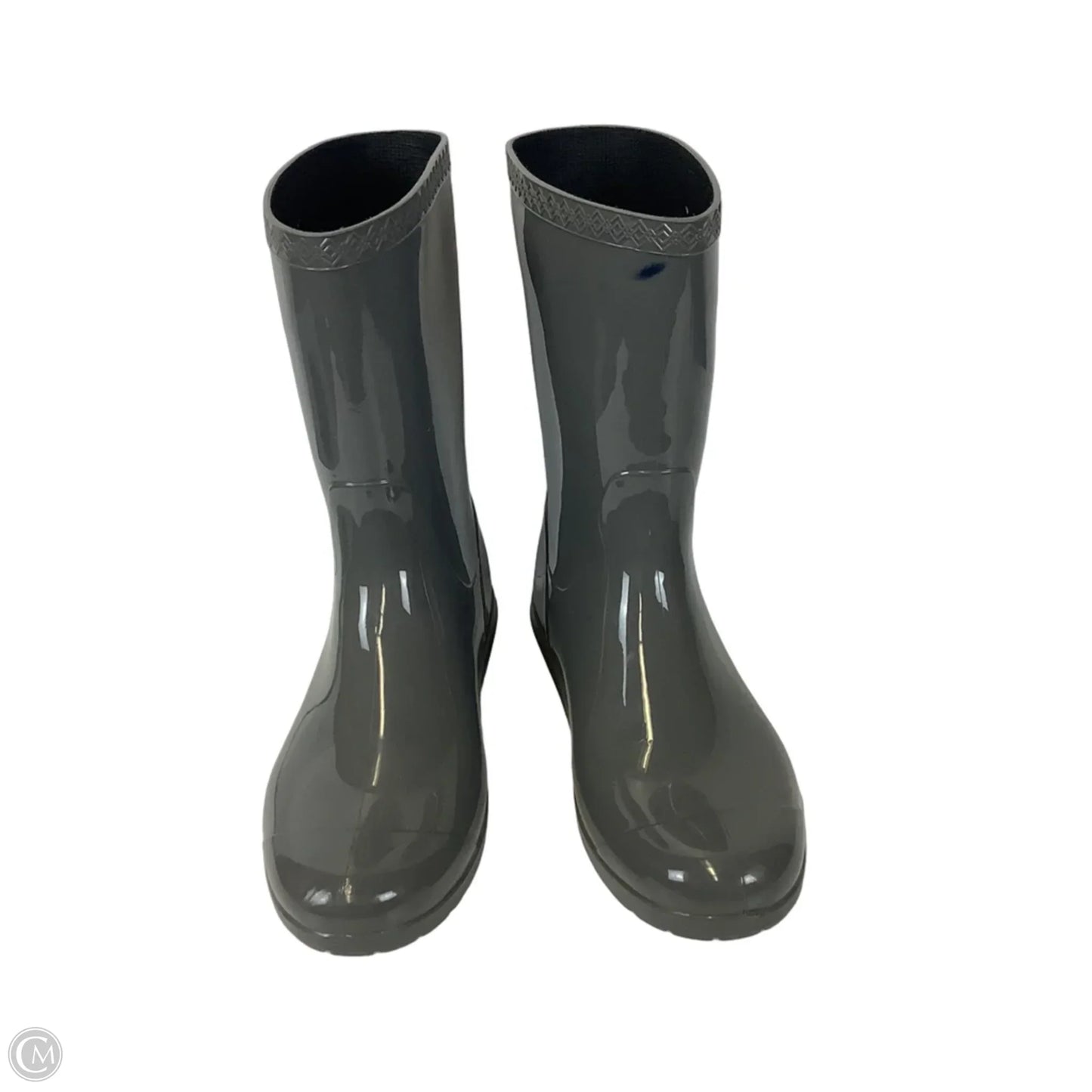 Boots Designer By Ugg In Grey, Size: 9