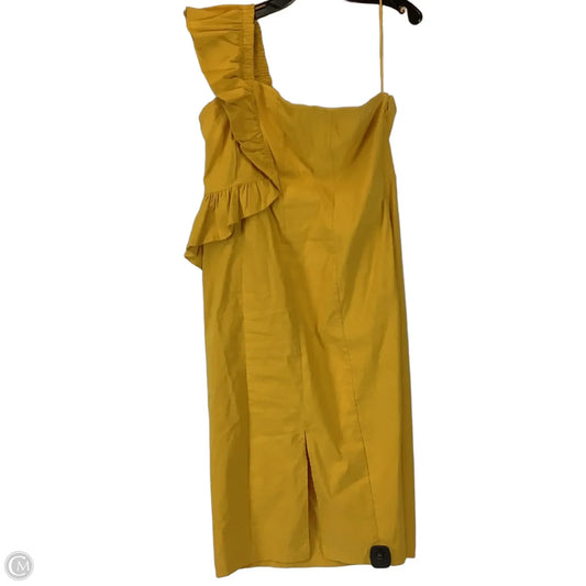 Dress Party Long By Anthropologie In Yellow, Size: Xl