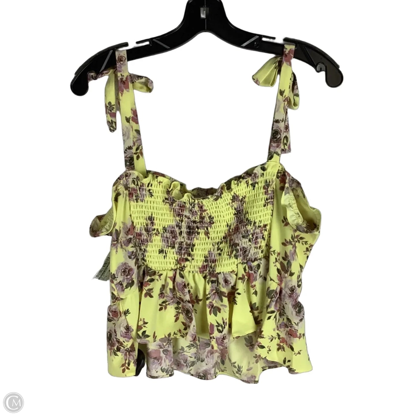Top Sleeveless By Sofia By Sofia Vergara In Yellow, Size: Xl