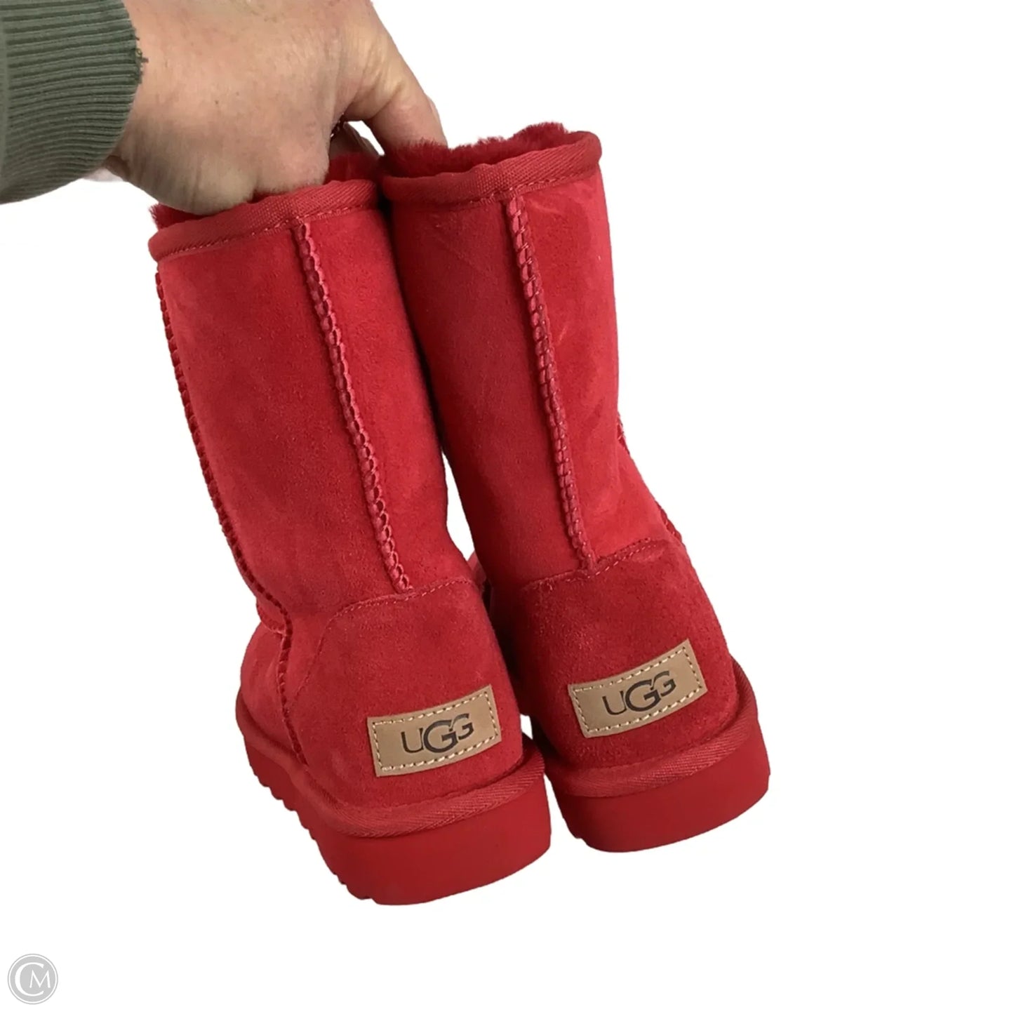 Boots Designer By Ugg In Red, Size: 6