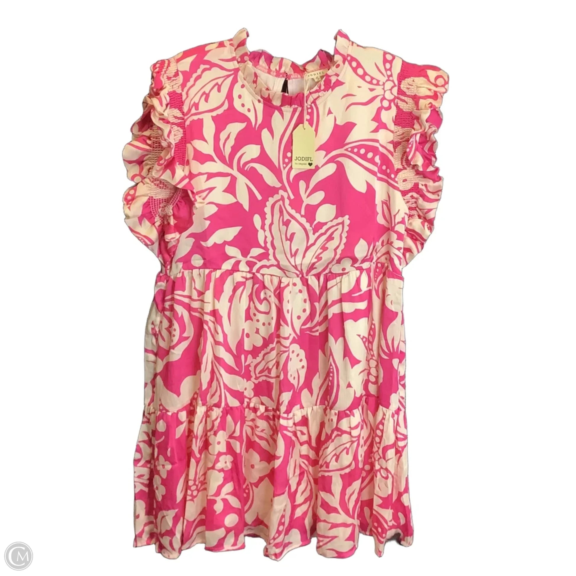 jodifl hot pink dress Jodifl metallic dress