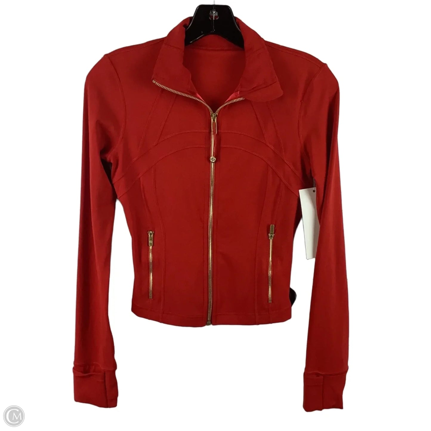 Athletic Jacket By Lululemon In Red, Size: 4