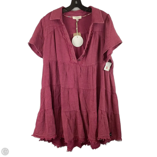 Dress Casual Short By Umgee In Maroon, Size: Xl