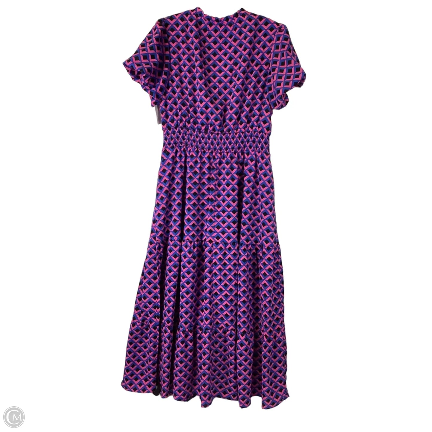 Dress Casual Maxi By Cmc In Blue & Pink, Size: M