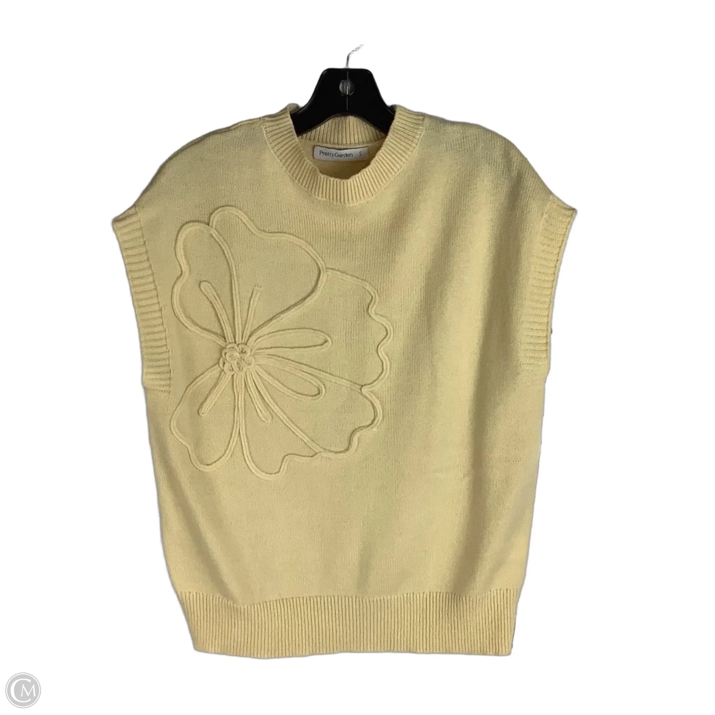 Top Short Sleeve By Prettygarden In Yellow, Size: S
