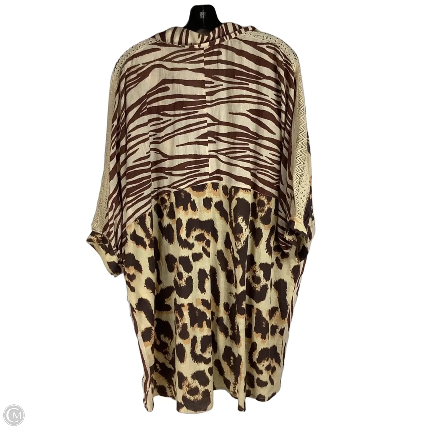 Top Short Sleeve By Cmc In Animal Print, Size: M