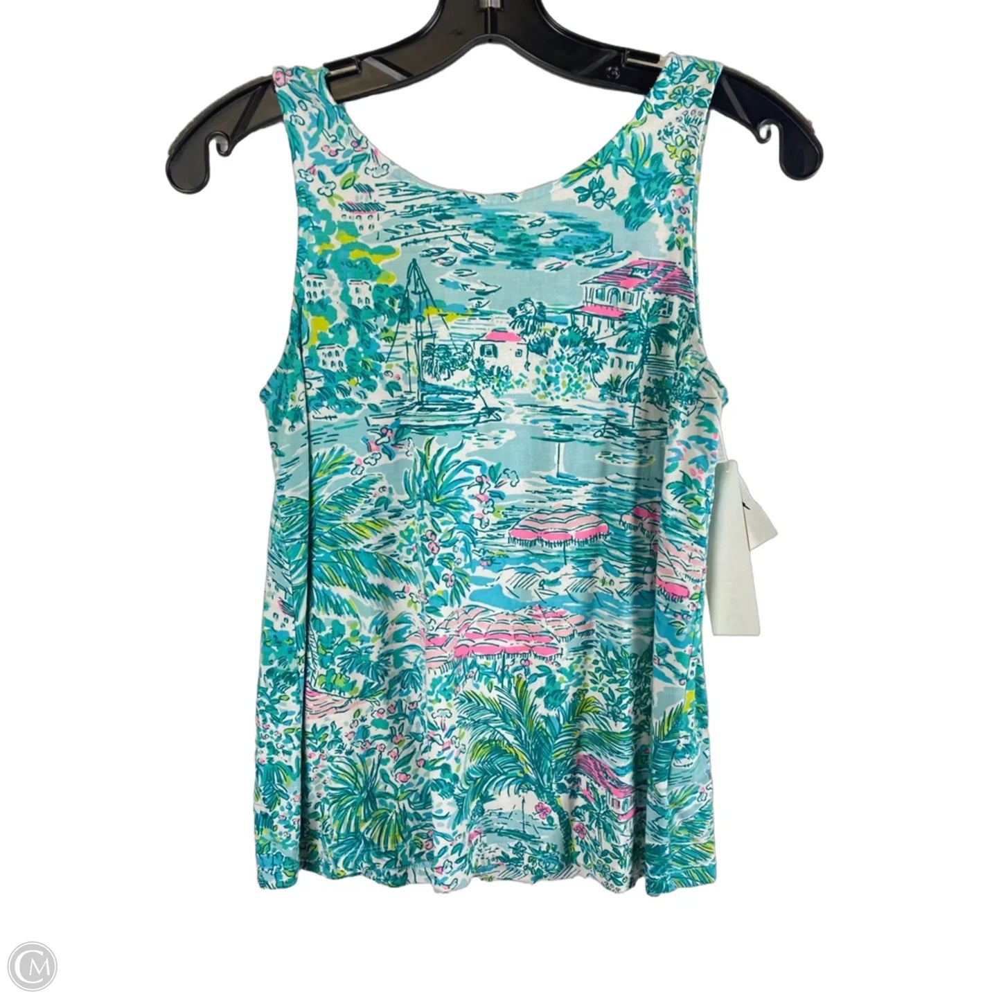 Top Sleeveless Designer By Lilly Pulitzer In Teal, Size: Xxs