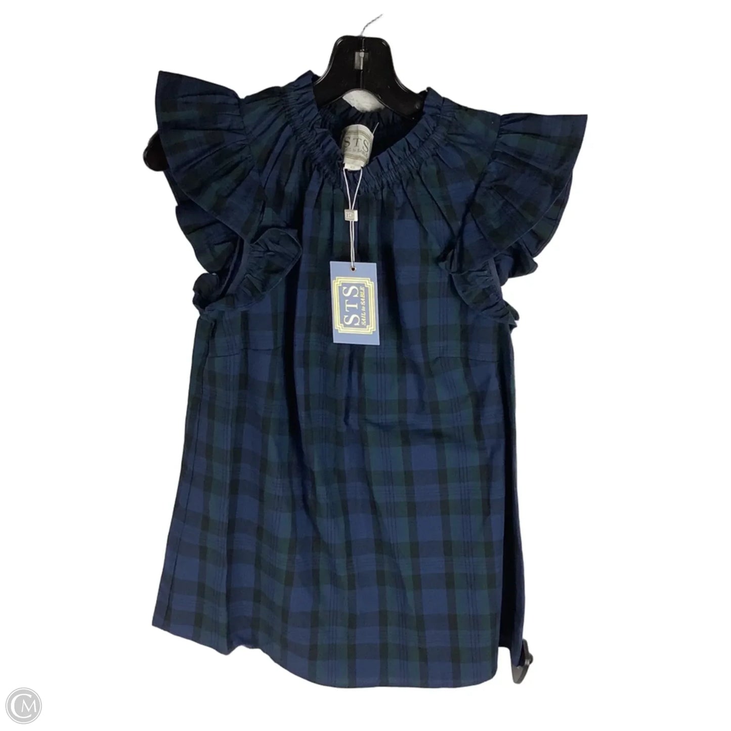 Top Sleeveless By Sail To Sable In Plaid Pattern, Size: Xs